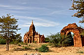 Bagan Myanmar. Minor temples near the Payathonzu. 